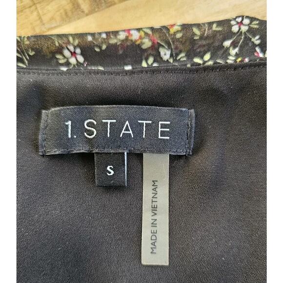 1.STATE Floral Long Sleeve Maxi Dress Womens Size S Boho Peasant Festival - Picture 10 of 10